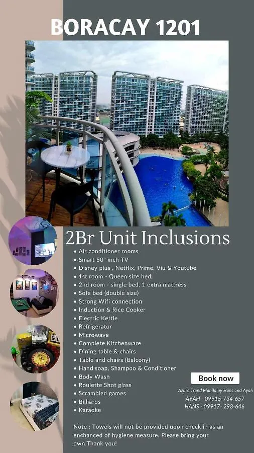 Azure Trend Manila By Hans And Ayah Paranaque City アパートホテル